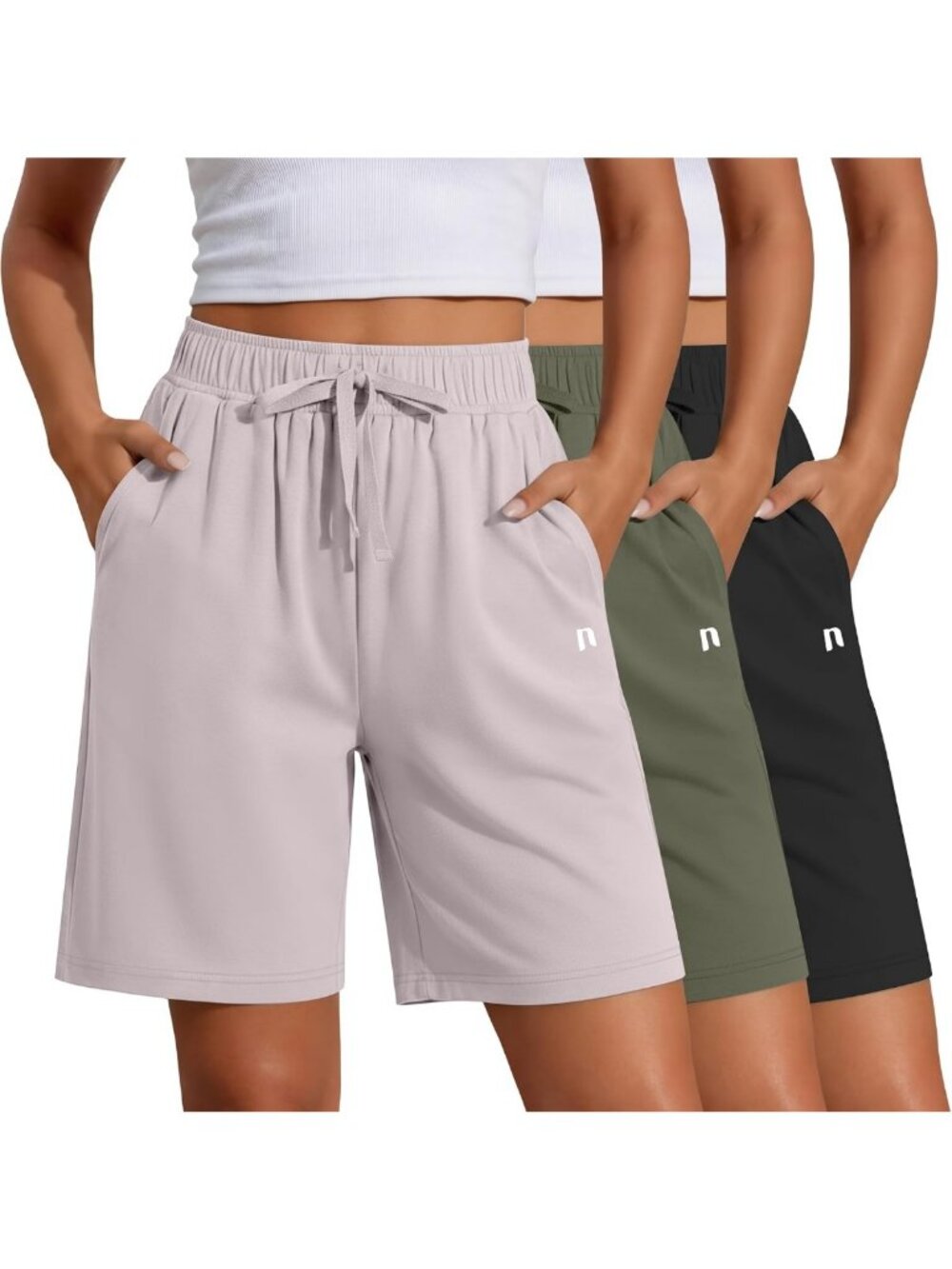 3-Pack Women's Quick Dry Bermuda Shorts - Comfortable, Stylish, Perfect for